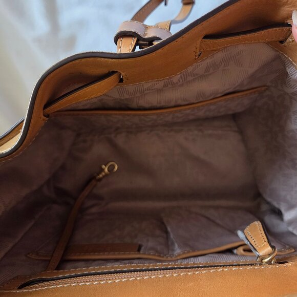 MICHAEL KORS ROMY SUEDE AND LEATHER BACKPACK main image 9